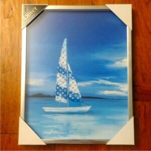 LV Sailboat Framed Luxury Print